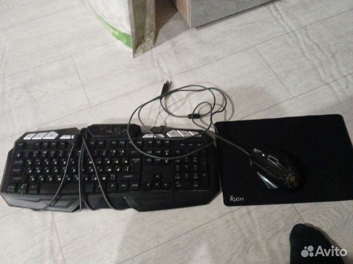 Игровой набор клавиатура+мышь+коврик