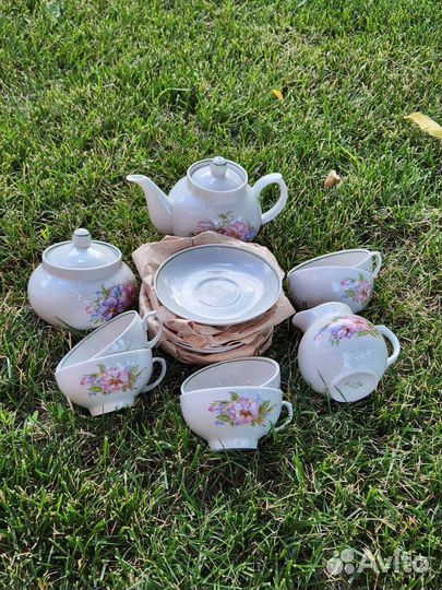 Чайный сервиз Дулёвский фарфор СССР новый