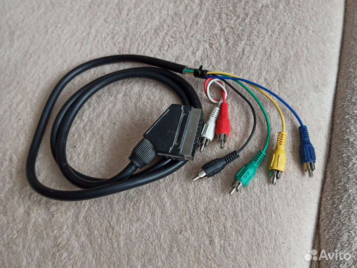 Кабель аудио/видео, scart / 5xRCA, 1.5м