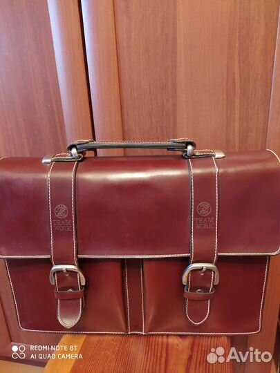 Мужской кожаный портфель