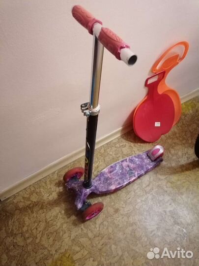 Самокат детский трехколесный бу