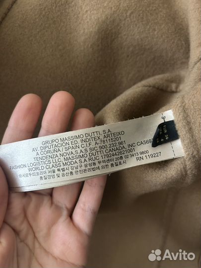 Massimo dutti пальто женское шерстяное