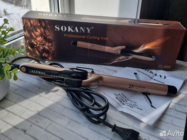 Новая плойка для завивки волос Sokany CL-666