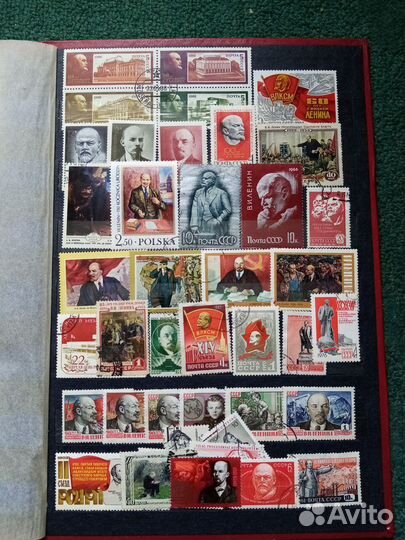 Марки и значки на тему лениниана