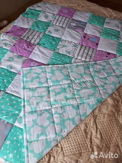 Детское Лоскутное одеяло (в технике пэчворк)