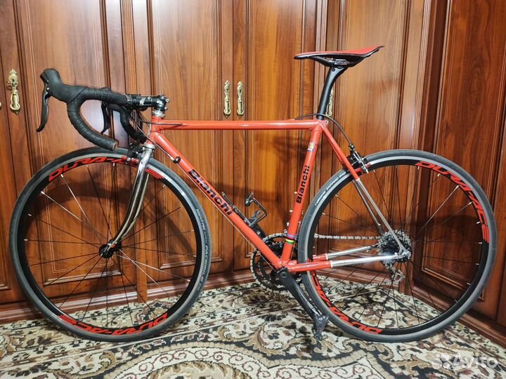 Шоссейный велосипед Bianchi винтаж columbus slx