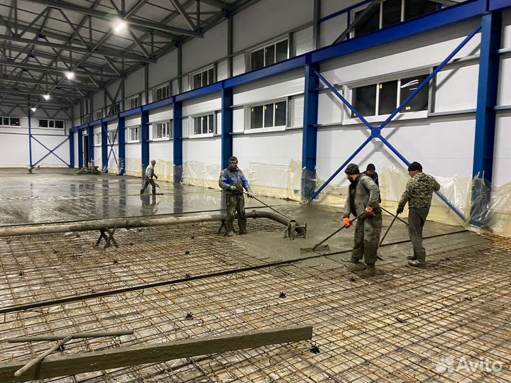 Промышленные бетонные полы для завода