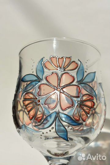 Свадебные бокалы ручной работы