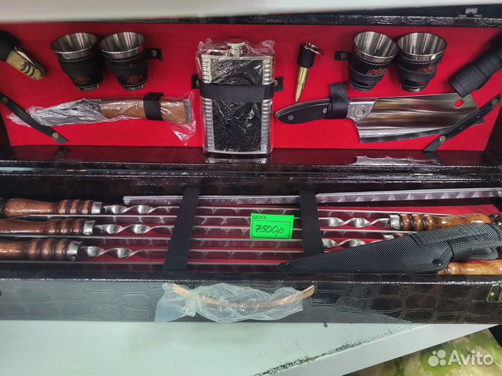 Подарочные наборы шампуров в кейсе