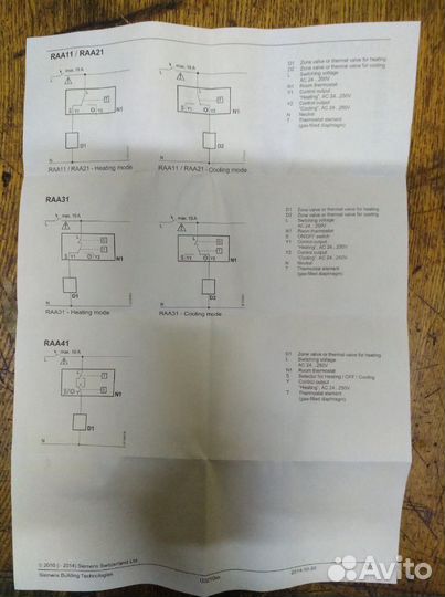 Комнатный термостат RAA31