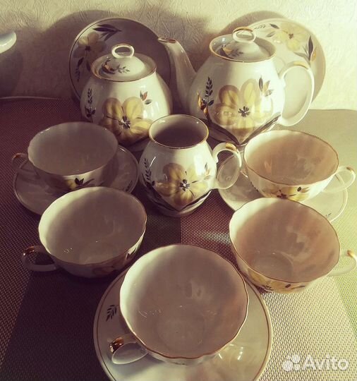 Сервиз чайный Дулево костяной фарфор