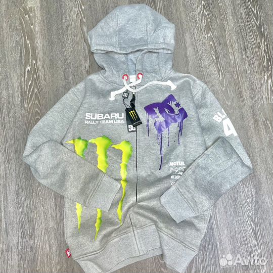 DC shoes x Monster Energy зип худи кофта толстовка