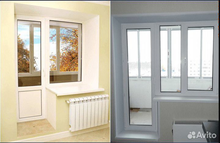 Пластиковое окно пвх Балконный блок