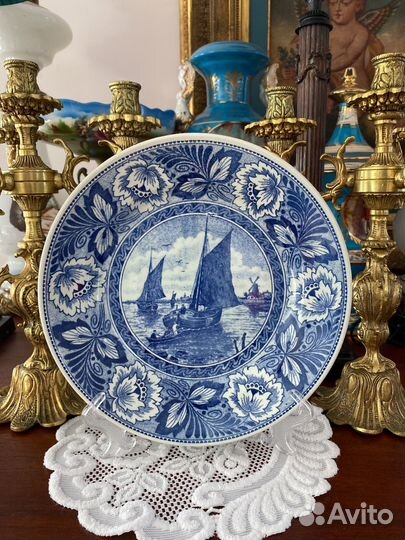 Декоративная тарелка Delft. Голландия