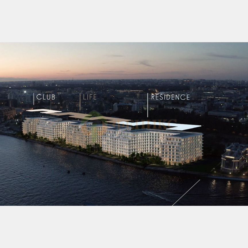 1-к. апартаменты, 46,7 м², 2/8 эт.
