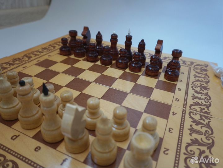 Нарды шашки шахматы 3в1