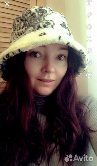 Шапка-Панама женская теплая