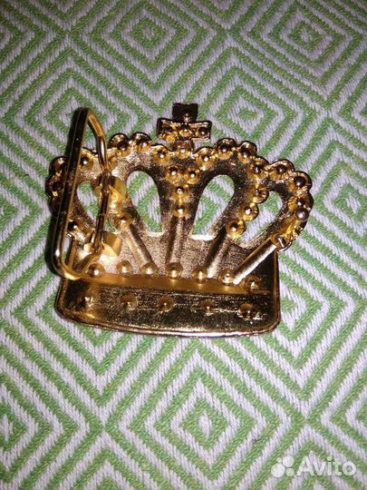 Пряжка для пояса, 7х7см,металл,стразы