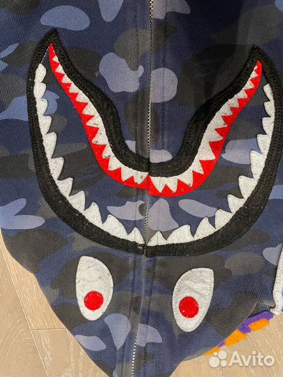 Зип худи bape shark оригинал