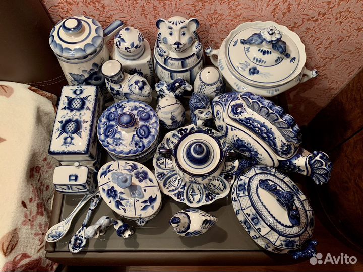 Посуда Гжель