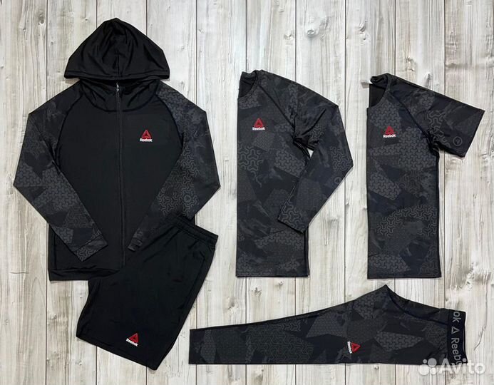 Компрессионный костюм, рашгард, CrossFit Reebok