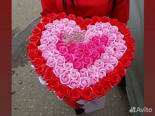 Букет из мыльных роз