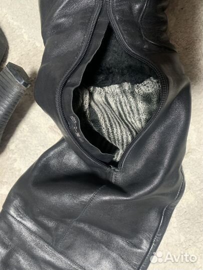 Сапоги ботфорты женские натуральная кожа