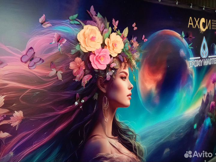 Стойка для пресс-волла в аренду. Фотозона пайетки