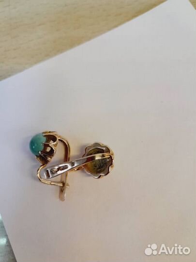 Серьги золотые 583 СССР