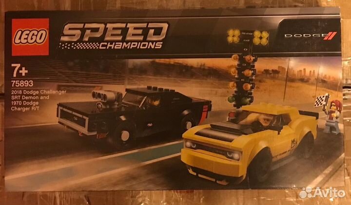 Lego 75893 Додж Чэленджер 2018 и Додж Чарджер 1970