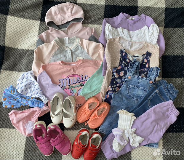 Вещи на девочку пакетом размер 86-92