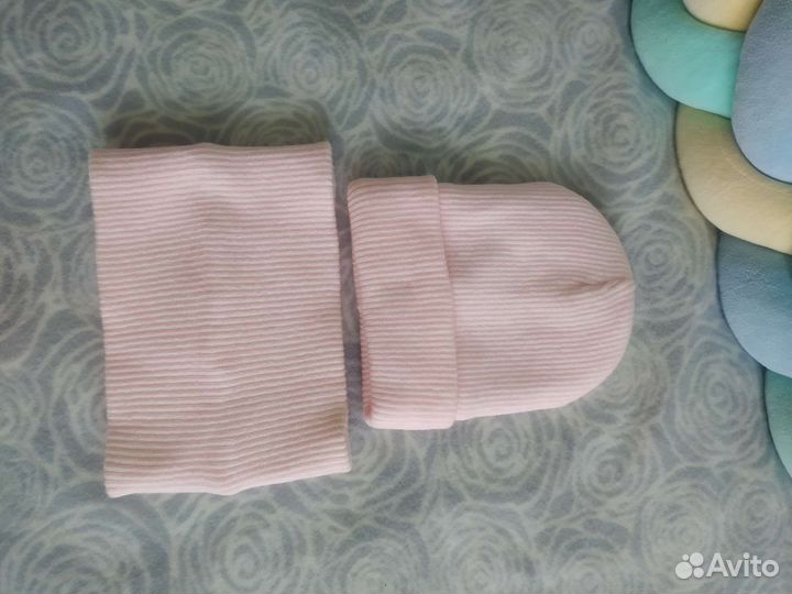 Шапка и снуд для девочки