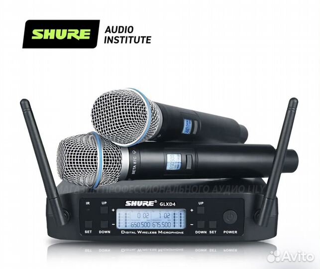 Микрофоны для караоке Shure glxd4