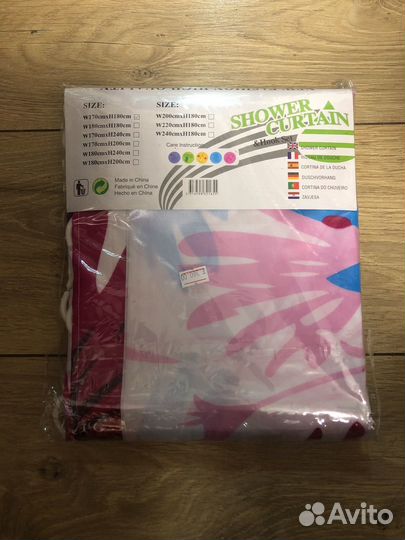 Штора для ванной новая