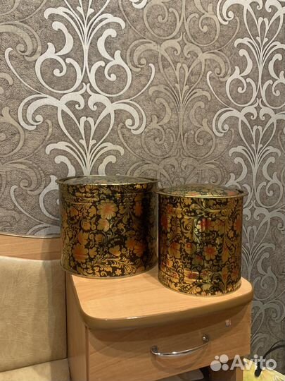 Жестяные баночки-шкатулки