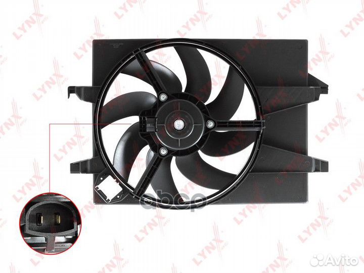 Вентилятор радиатора с кожухом RF1012 lynxauto