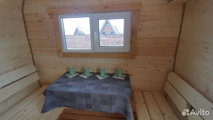 Баня на дровах с Теплой купелью