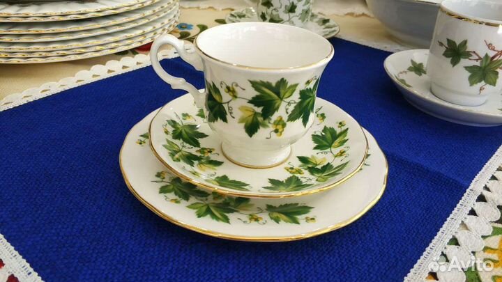Винтаж чай/кофе трио Queen Anne Англия