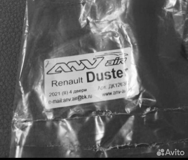 Дифлекторы окон (ветровики) renault duster 2021г