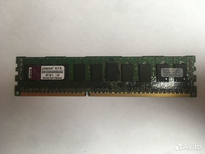 Модуль памяти серверный KVR1333D3S4R9SK3/6GI