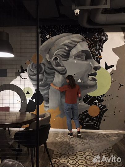 Роспись стен, интерьерные картины