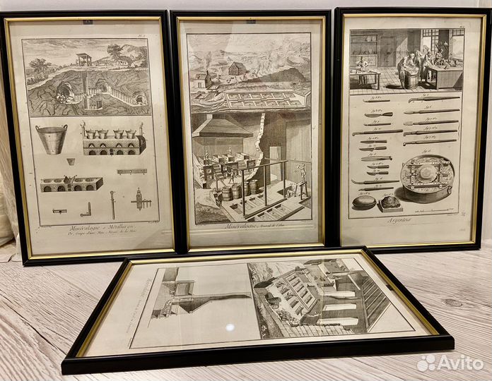 Гравюры 1780-1762гг, печатная графика