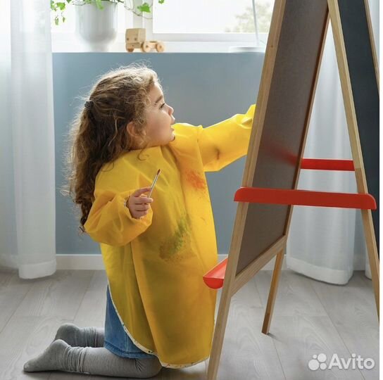 Икеа мола Фартук с длинными рукавами желтый