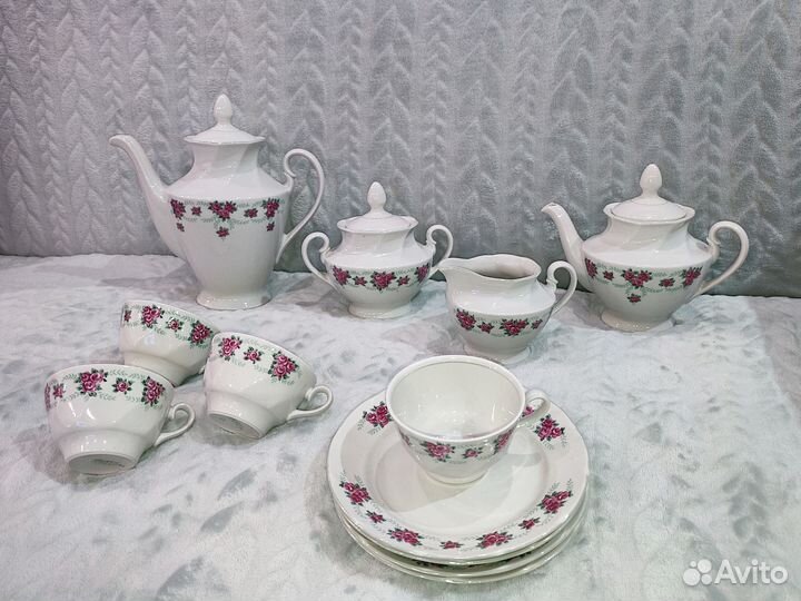 Чайный Сервиз СССР (Рижский фарфоровый завод)