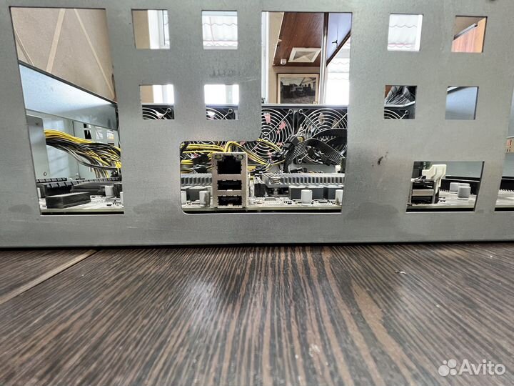 Риг: Материнская плата btc x79 9pci +комплект