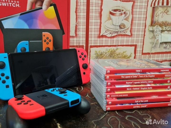 Nintendo switch oled \ Joy-Con Pair \ игры