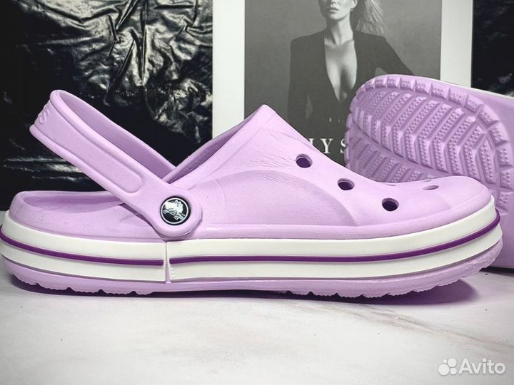 Crocs сабо женские фиолетовые