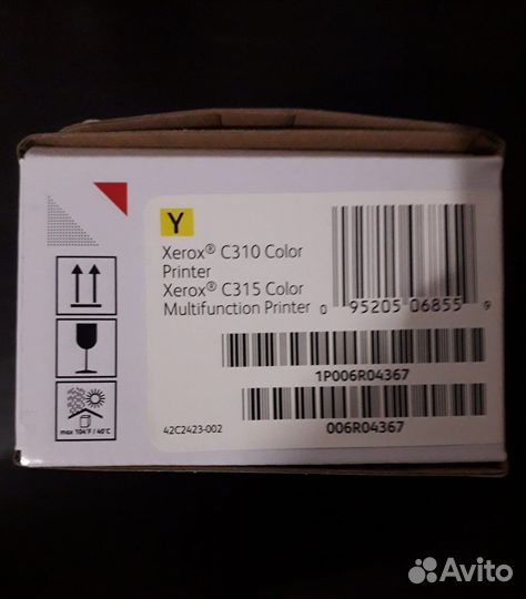 Картридж Xerox С310, 315, с тон. бол. ёмк. жёлтый