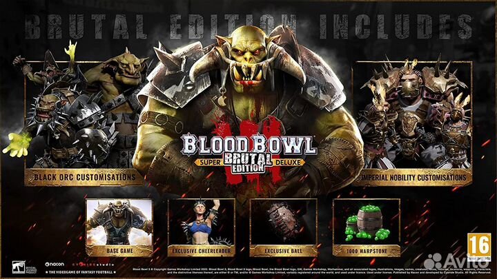 Blood Bowl 3. Brutal Edition PS4, русские субтитры