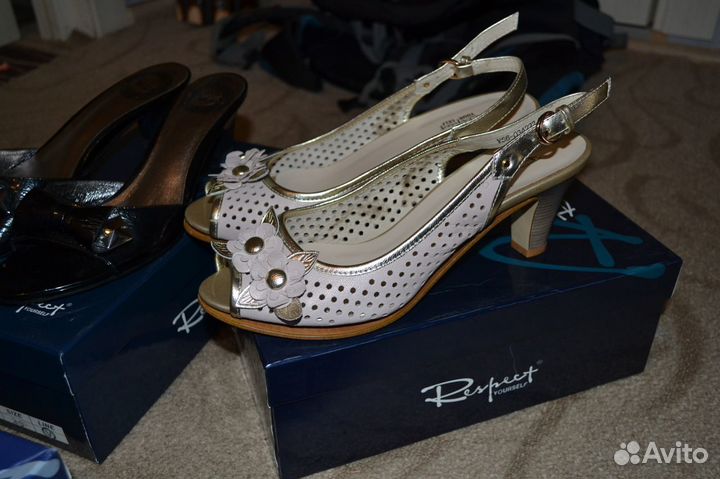 Туфли кожаные женские respect под ремонт новые